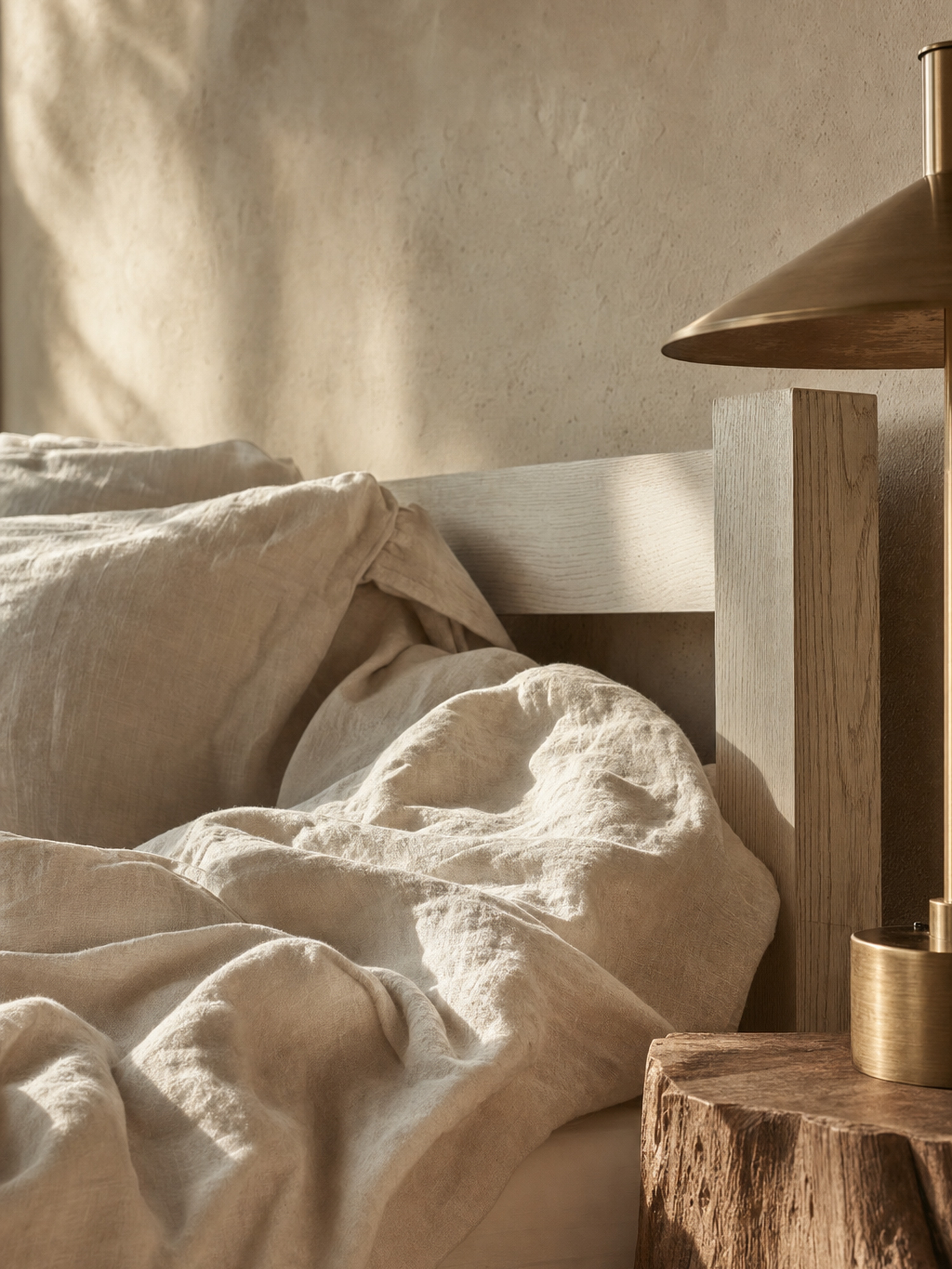 Linen and brass at first light